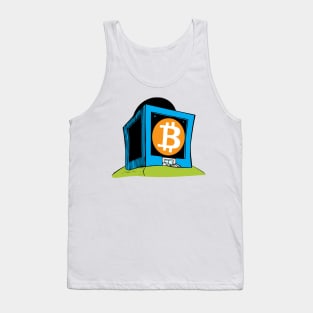 funny - crypto – store of value – Bitcoin vault (blue variant) Tank Top